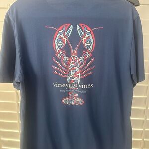 Vineyard Vines Blue Short Sleeve Lobster Tee